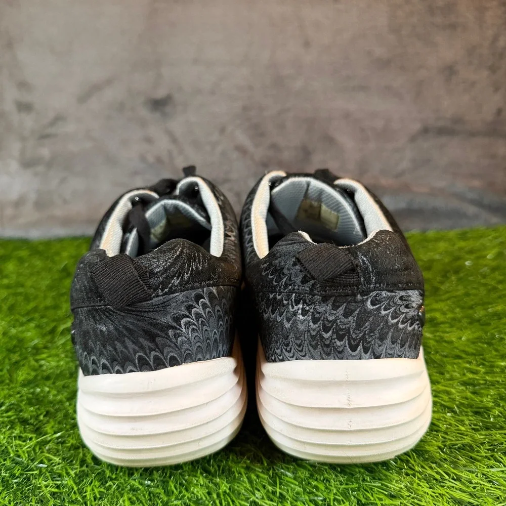 Nurse Mates Velocity Black Swirl Leather Walking Sneakers‎ Womens 10M VCJK16